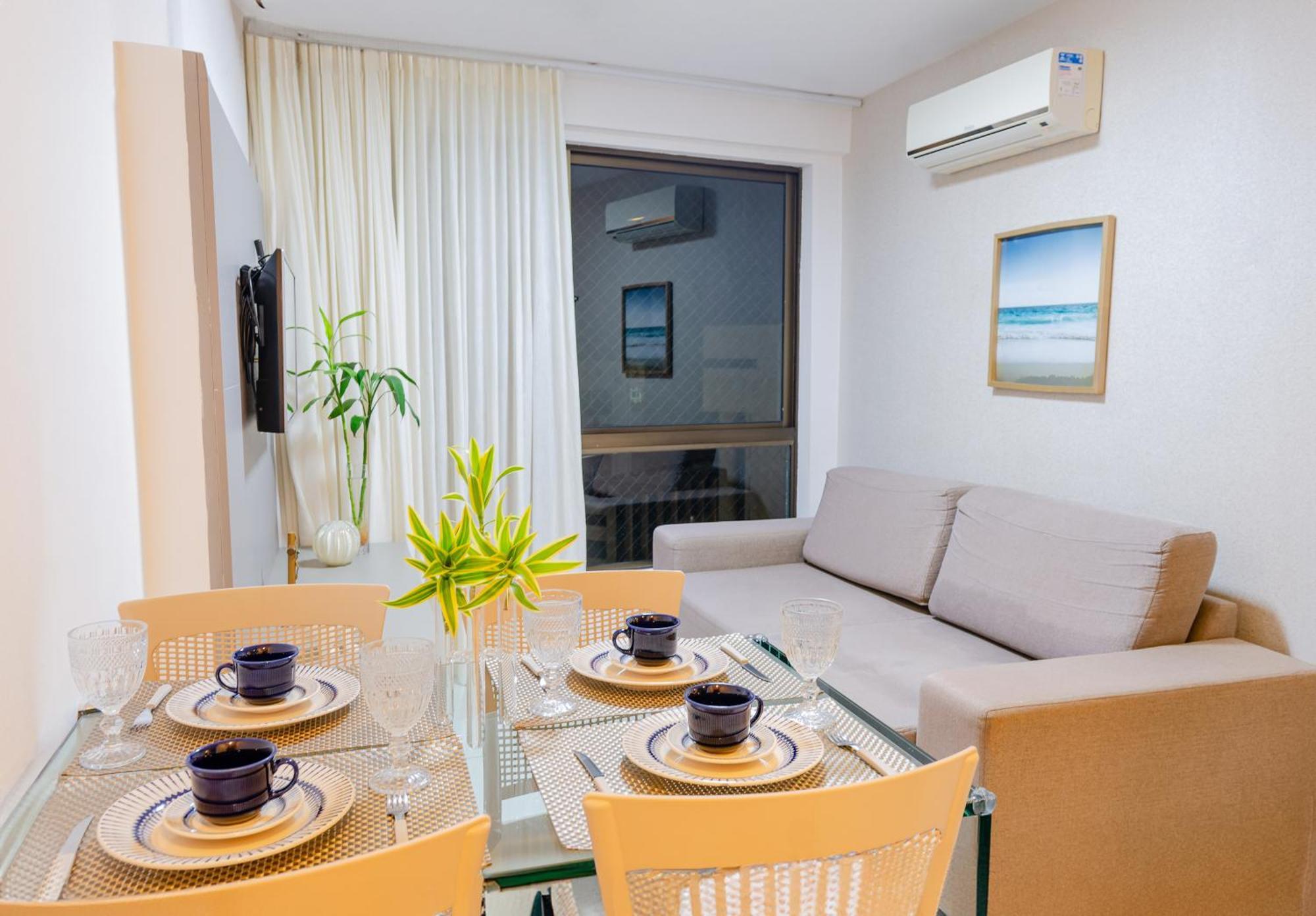 Apartamento, Vista Mar, Praia De Boa Viagem, Hospedes Exigentes! Ресифи Экстерьер фото